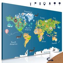Parafa kép gyerekeknek készült világtérkép