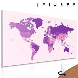 Parafa kép államtérkép lila változatban
