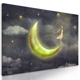 Kép lány a hold csúcsán