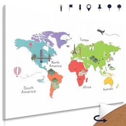 Parafa kép minimalista világtérkép