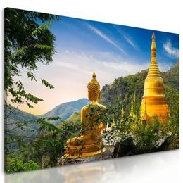 Kép arany Buddha és a természet gyönyörei