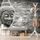 Fotótapéta Buddha fából készült háttérrel fekete-fehérben