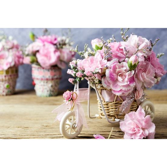 Kép szegfű a vintage cserépben