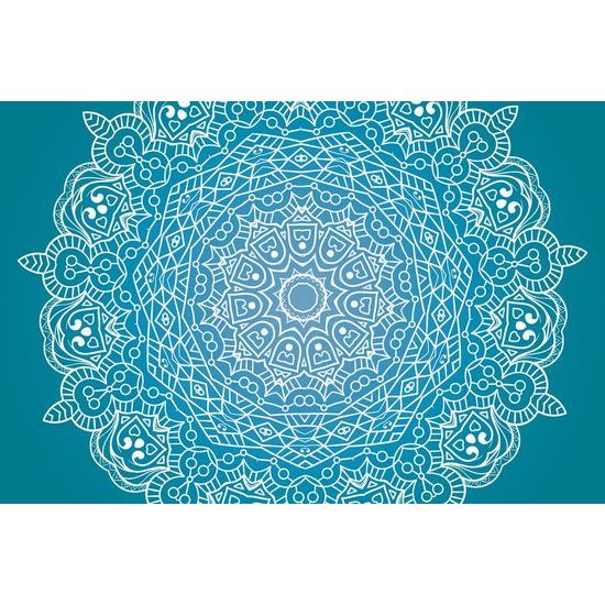 Öntapadó tapéta nyugtató kék Mandala