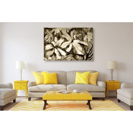 Kép akvarell juhar szépia kivitelben