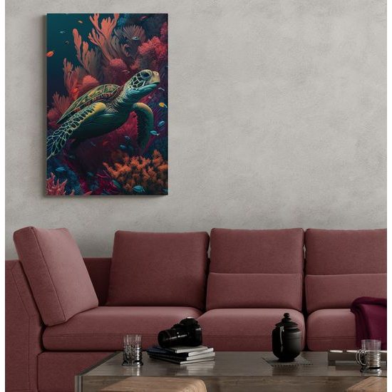 Kép szürreális teknős