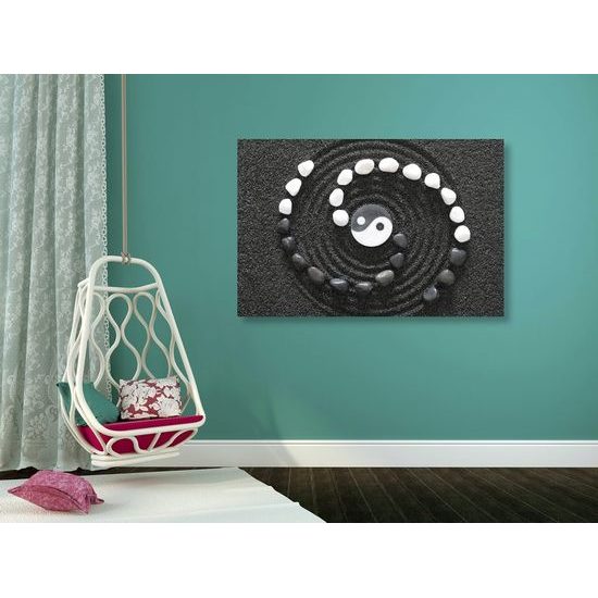 Kép művészin megalkotott Jin és Jang