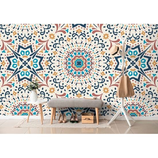 Öntapadó tapéta érdekes színes minta