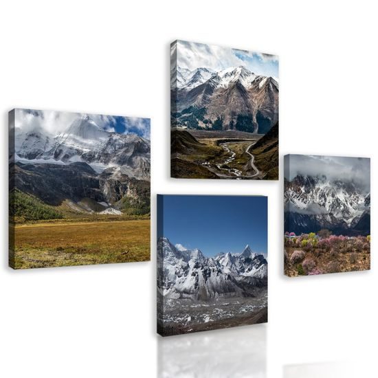 Képszett fenséges hegyek