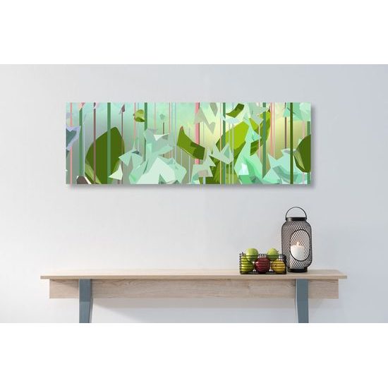 Kép levelek zöld absztrakciója