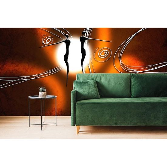 Eredeti öntapadó tapéta a szerelem etno formája