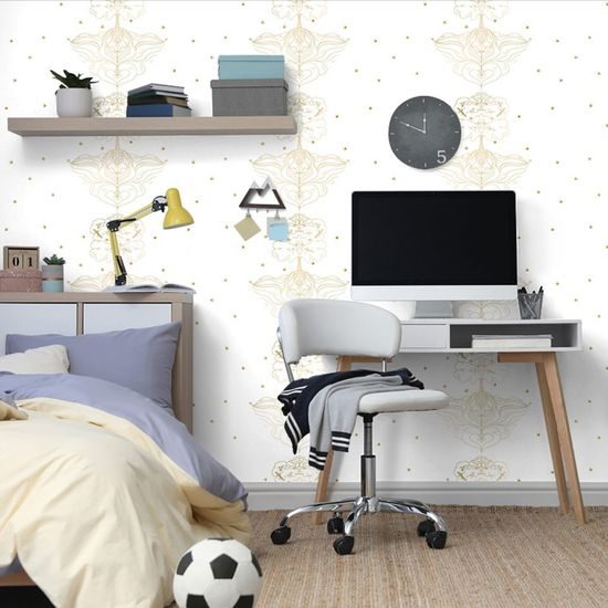 Tapéta életfa arany kivitelben