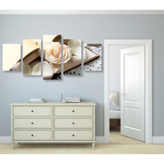 5 részes kép rózsa és titkos kulcs