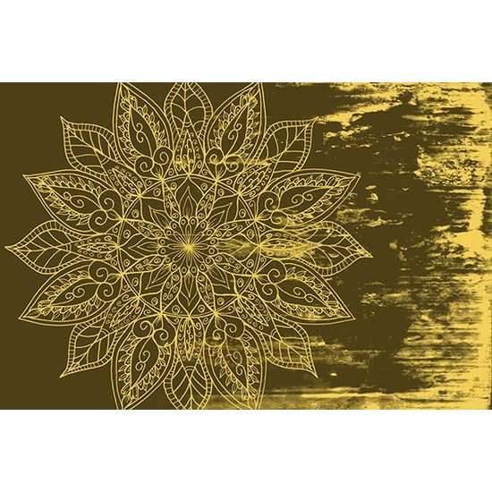 Arany mandala szerkezete öntapadó tapéta