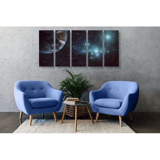 5 részes kép sötét és végtelen világűr