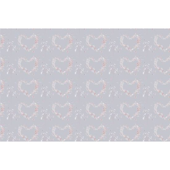 Öntapadó tapéta romantikus virágos szívek