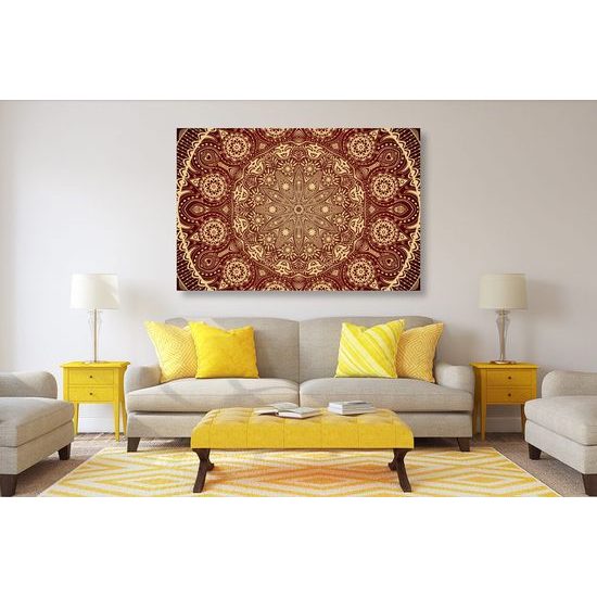 Kép bordó luxus Mandala