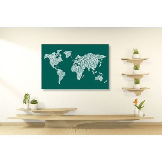 Parafa kép kikelt zöld térkép