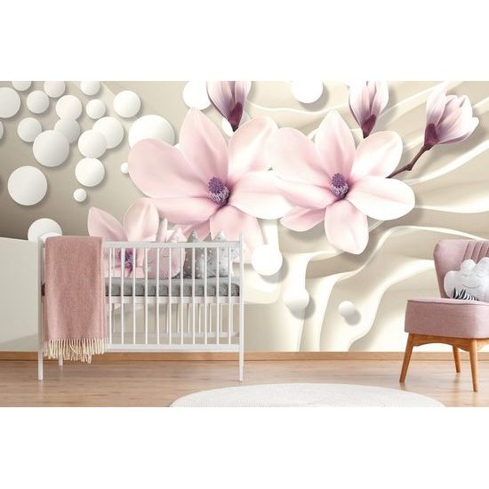 Gyönyörű magnólia öntapadó tapéta