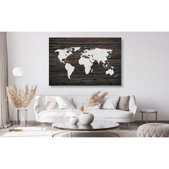Parafa kép világtérkép modern kivitelben