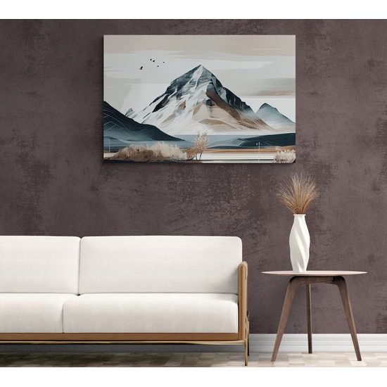 Kép festői hegyek skandináv stílusban