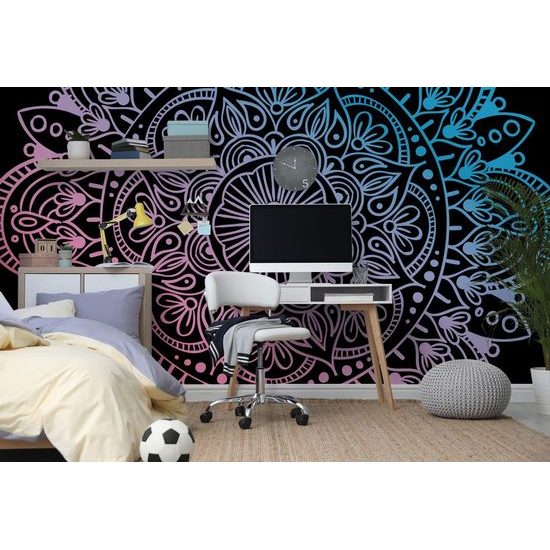 Öntapadó tapéta lila Mandala