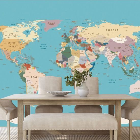 Tapéta klasszikus világtérkép