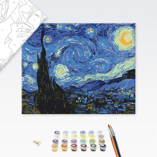 Festés számok szerint Vincent van Gogh - Csillagos éj