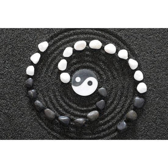 Kép művészin megalkotott Jin és Jang