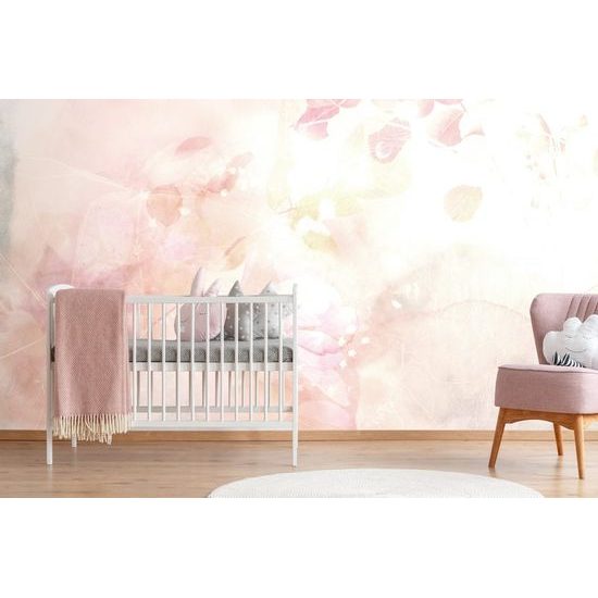 Tapéta gyönyörű pasztell levelek