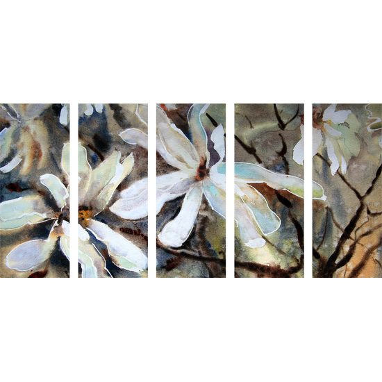 5 részes kép akvarell juhar