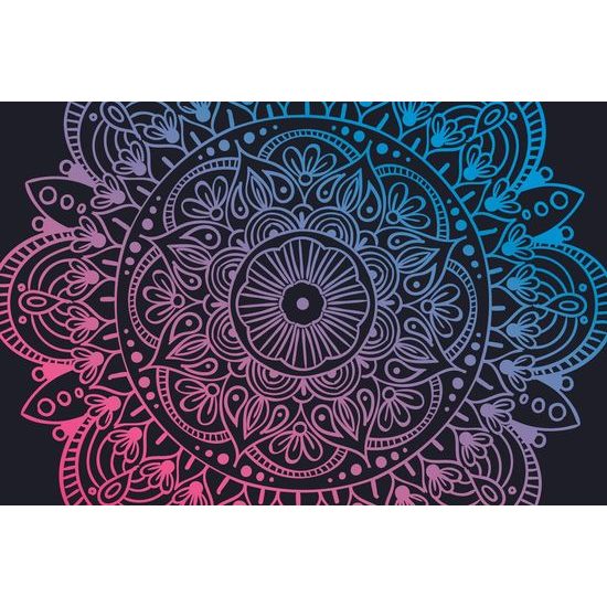 Öntapadó tapéta lila Mandala