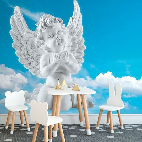 Öntapadó fotótapéta kis kíváncsi angyal