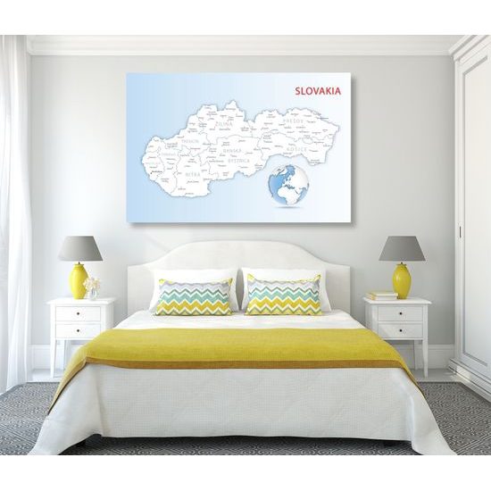 Kép Szlovákia részletes térképe