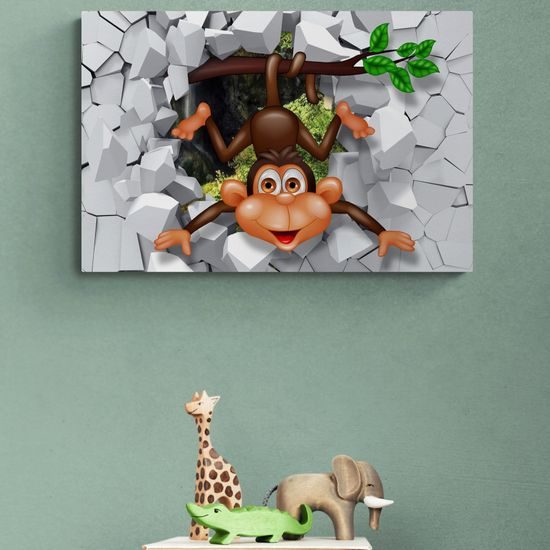 Kép mosolygó majom