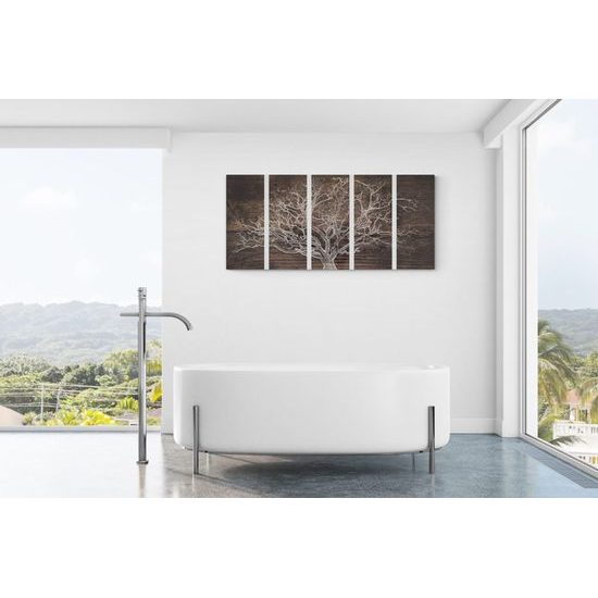 5 részes kép fenséges fa fa háttéren