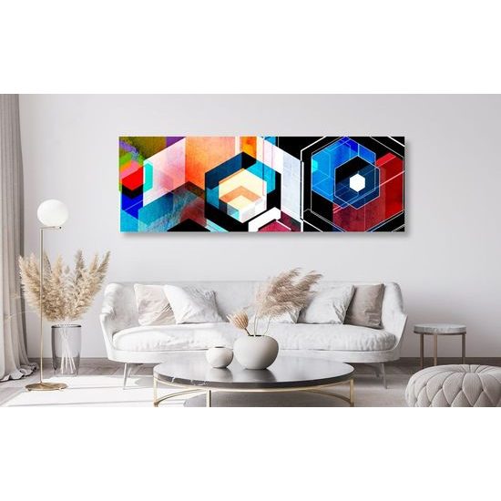 Kép alakzatok egyedi futurisztikus absztrakciója