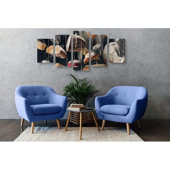 5 részes kép lógó pékáru