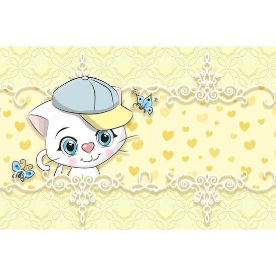 Aranyos cica öntapadó tapéta