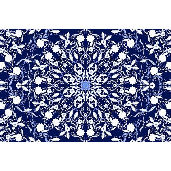 Gyönyörű öntapadó tapéta minta fehér virágokkal