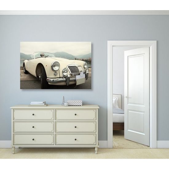 Kép klasszikus fehér veterán