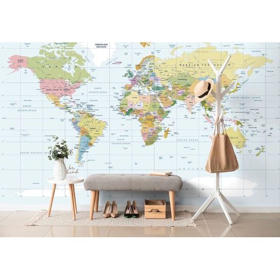 Tapéta iskolai térkép