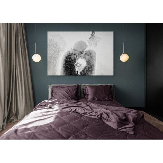 Kép hideg szeretet fekete-fehér kivitelben