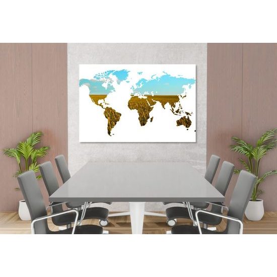 Parafa kép világ térkép természettel