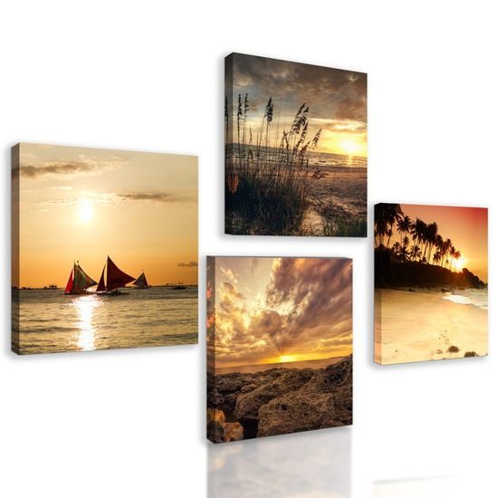 Képszett mágikus naplementék