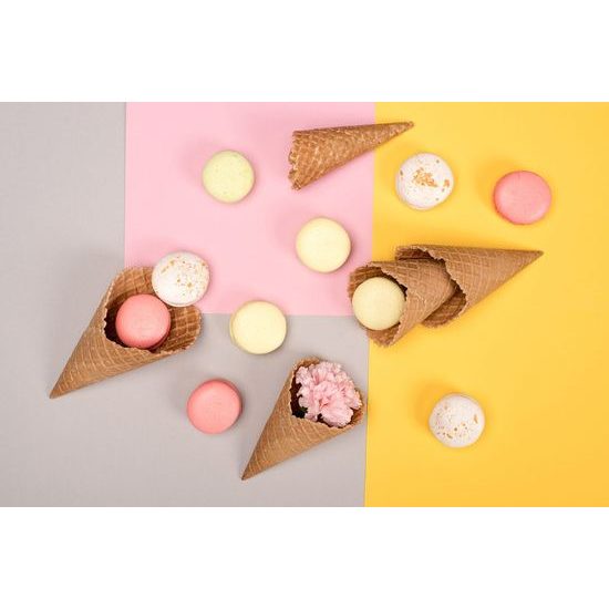 Fotótapéta macaroons tőcsérben