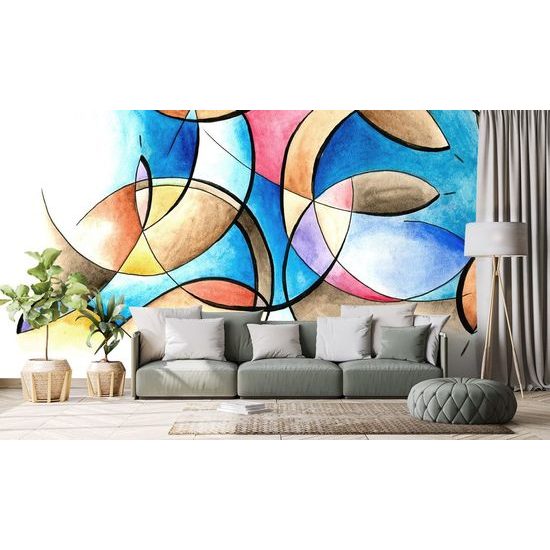 Öntapadó tapéta absztrakt alakzatok rajza