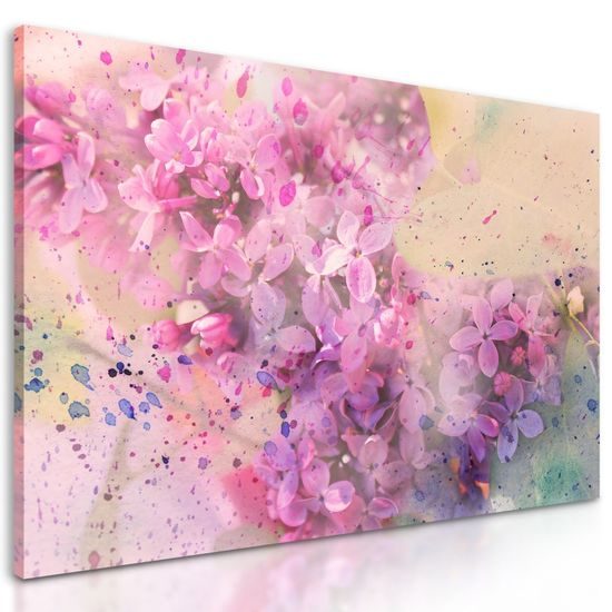 Kép rózsaszín virágokkal teli ágacska