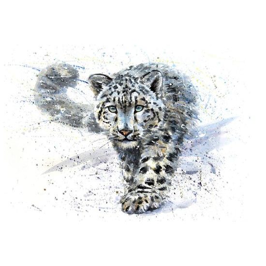 Ragadozó leopárd tapétarajza