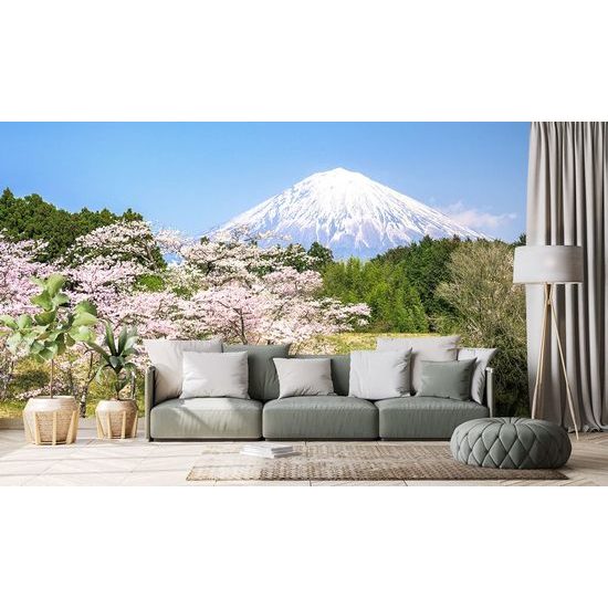 Öntapadó fotótapéta Fuji a japán természet ölelésében